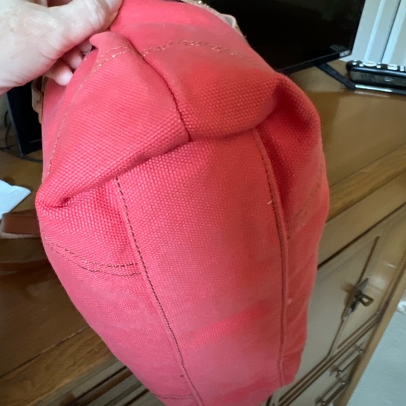 Lucky Brand Colexico Cayenne Color Canvas Studded Tote Crossbody - Picture 11 of 16